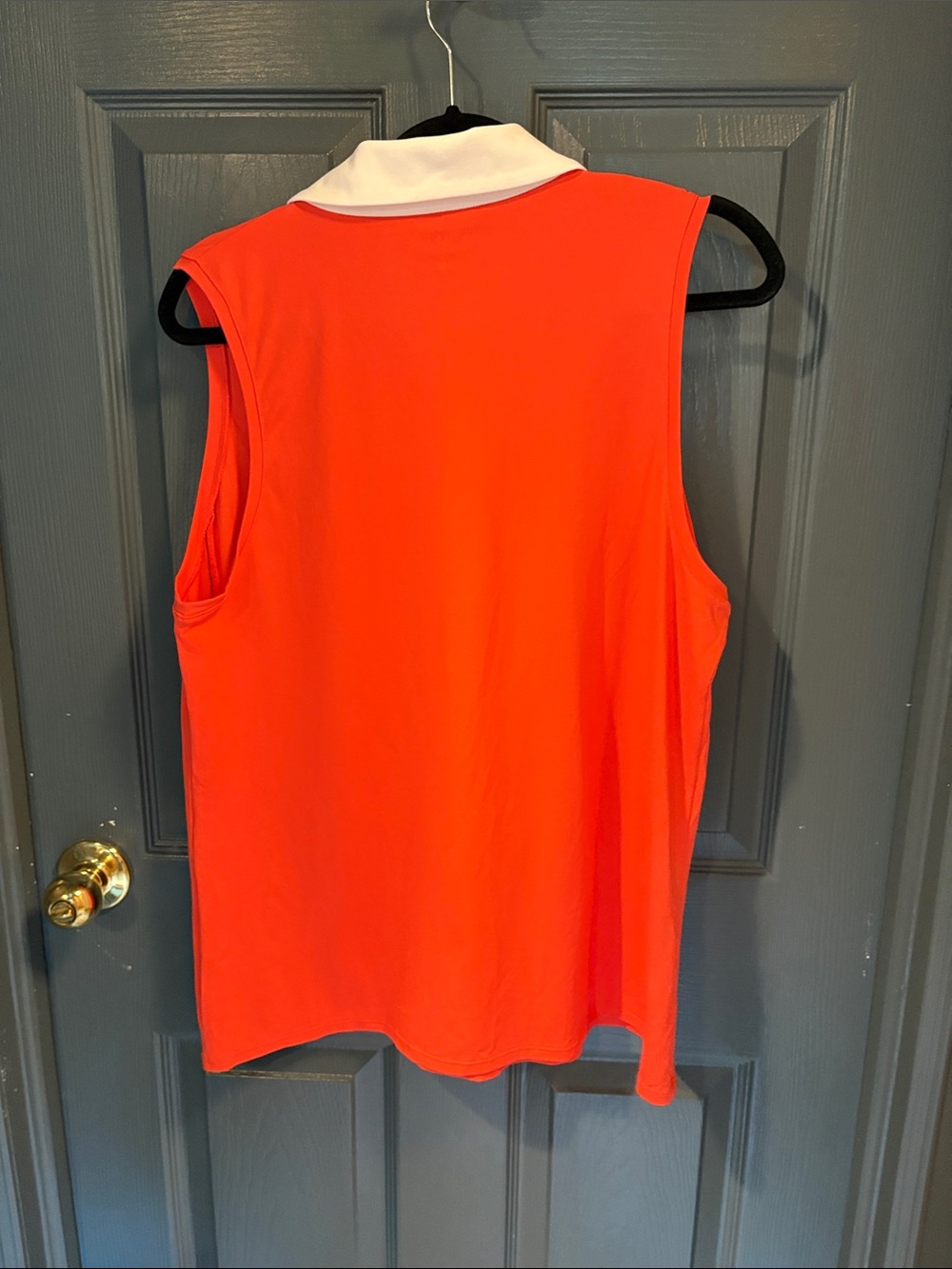 NWT Lilly Pulitzer Luxletic Coal Sleeveless Polo with White Collar - Picture 8 of 8
